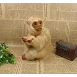 Max Lifelike Kneeling Monkey Statue Indoor Outdoor Ornament  Model Figure Light