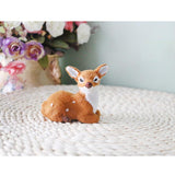 Max Miniature Realistic Deer Figurine Statue Model Home Gift Decorative  Lying
