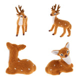 Max Miniature Realistic Deer Figurine Statue Model Home Gift Decorative  Lying