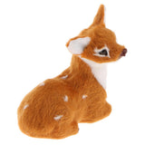 Max Miniature Realistic Deer Figurine Statue Model Home Gift Decorative  Lying