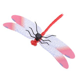 Max 5Pcs 3D Dragonfly Wall Sticker Decals Magnetic Room Wall Decor Red