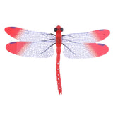 Max 5Pcs 3D Dragonfly Wall Sticker Decals Magnetic Room Wall Decor Red