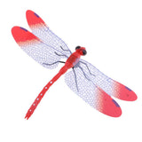 Max 5Pcs 3D Dragonfly Wall Sticker Decals Magnetic Room Wall Decor Red