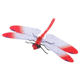 Max 5Pcs 3D Dragonfly Wall Sticker Decals Magnetic Room Wall Decor Red