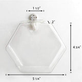 Max Wall Hanging Planter Glass Hydroponic Vase Plant Pot Terrarium Hexagon 17cm