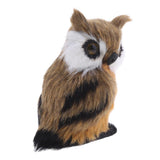 Max Mini Simulation Owl Animal Home Decoration Simulation Artificial Owl Left