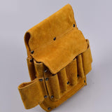 Max Large Electrical Tool Bag Waist Hanging Belt Holder Storage Organizer Brown
