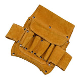 Max Large Electrical Tool Bag Waist Hanging Belt Holder Storage Organizer Brown