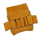 Max Large Electrical Tool Bag Waist Hanging Belt Holder Storage Organizer Brown
