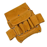 Max Large Electrical Tool Bag Waist Hanging Belt Holder Storage Organizer Brown