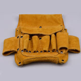 Max Large Electrical Tool Bag Waist Hanging Belt Holder Storage Organizer Brown