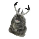 Max Realistic Artificial Rabbit Lifelike Easter Furry Animal Figurine Grey