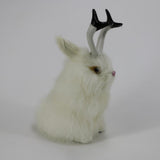 Max Realistic Artificial Rabbit Lifelike Easter Furry Animal Figurine White