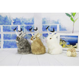 Max Realistic Artificial Rabbit Lifelike Easter Furry Animal Figurine White