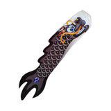 Max Creative Dragon Flag Outdoor Windsock Carp Streamer Hanging Decor Black