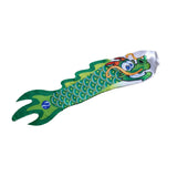 Max Creative Dragon Flag Outdoor Windsock Carp Streamer Hanging Decor Green