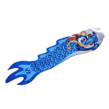Max Creative Dragon Flag Outdoor Windsock Carp Streamer Hanging Decor Blue