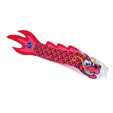 Max Creative Dragon Flag Outdoor Windsock Carp Streamer Hanging Decor Rose Red