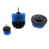 Max 3PCS Tile Grout Cleaning Drill brush Scrub Brush Drill Attachment Kit Blue