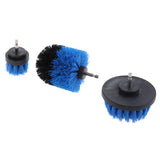 Max 3PCS Tile Grout Cleaning Drill brush Scrub Brush Drill Attachment Kit Blue