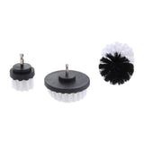 Max 3PCS Tile Grout Cleaning Drill brush Scrub Brush Drill Attachment Kit White