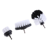Max 3PCS Tile Grout Cleaning Drill brush Scrub Brush Drill Attachment Kit White