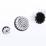 Max 3PCS Tile Grout Cleaning Drill brush Scrub Brush Drill Attachment Kit White