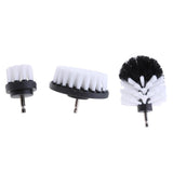 Max 3PCS Tile Grout Cleaning Drill brush Scrub Brush Drill Attachment Kit White