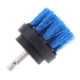 Max Power Scrubber Cleaning Drill Brush Tub Cleaner Blue Medium Brush 2inch