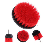 Max Power Scrubber Cleaning Drill Brush Tub Cleaner Red Thick Brush 2inch