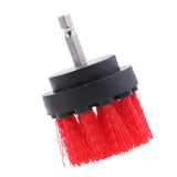 Max Power Scrubber Cleaning Drill Brush Tub Cleaner Red Thick Brush 2inch