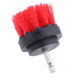 Max Power Scrubber Cleaning Drill Brush Tub Cleaner Red Thick Brush 2inch
