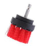 Max Power Scrubber Cleaning Drill Brush Tub Cleaner Red Thick Brush 2inch