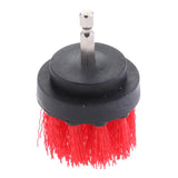 Max Power Scrubber Cleaning Drill Brush Tub Cleaner Red Thick Brush 2inch