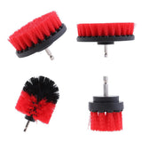 Max Power Scrubber Cleaning Drill Brush Tub Cleaner Red Thick Brush 2inch