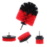 Max Power Scrubber Cleaning Drill Brush Tub Cleaner Red Thick Brush 2inch
