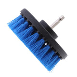 Max Power Scrubber Cleaning Drill Brush Tub Cleaner Blue Medium Brush 4inch