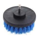 Max Power Scrubber Cleaning Drill Brush Tub Cleaner Blue Medium Brush 4inch