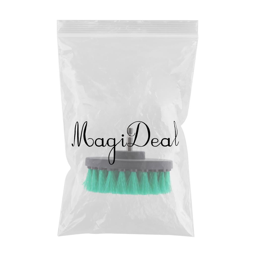 Max Power Scrubber Cleaning Drill Brush Tub Cleaner Green Medium Brush 4inch