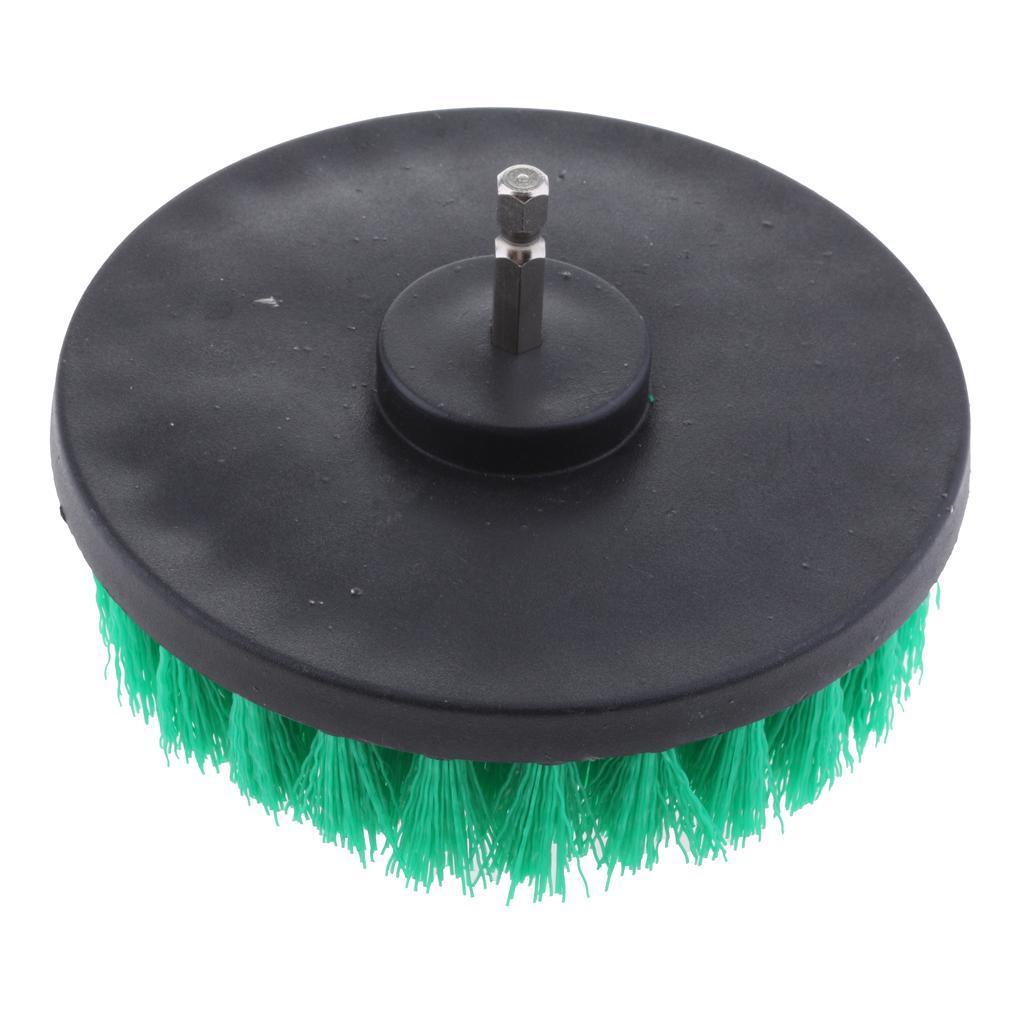 Max Power Scrubber Cleaning Drill Brush Tub Cleaner Green Medium Brush 5inch