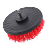 Max Power Scrubber Cleaning Drill Brush Tub Cleaner Red Thick Brush 5inch