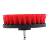 Max Power Scrubber Cleaning Drill Brush Tub Cleaner Red Thick Brush 5inch