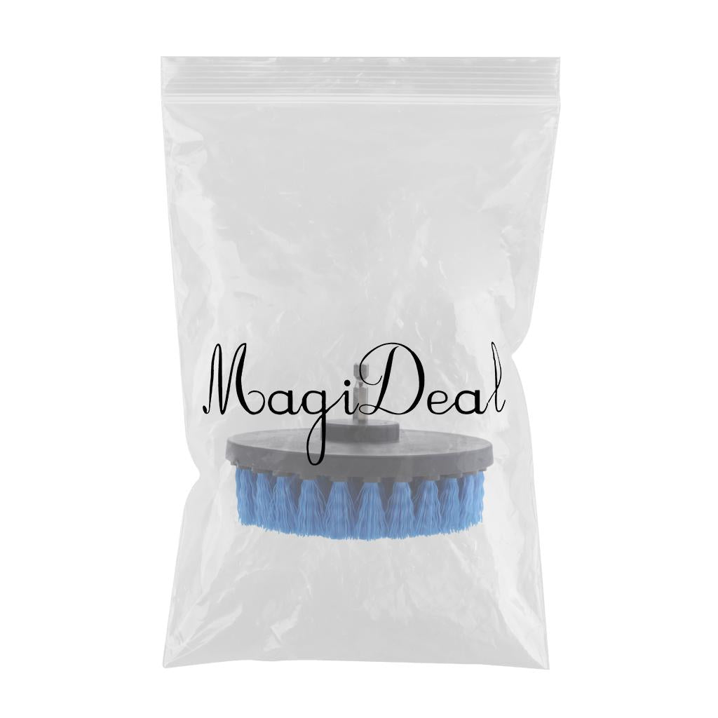 Max Power Scrubber Cleaning Drill Brush Tub Cleaner Blue Medium Brush 5inch