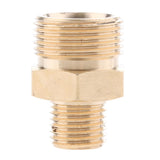 Max Pressure Washer Swivel Brass Hose Adapter Connector 22mm M to 14mm M