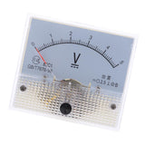 Max 85C1 DC Rectangle Ammeter Amp Current Tester Analog Panel Voltmeter 0-5 V