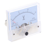 Max 85C1 DC Rectangle Ammeter Amp Current Tester Analog Panel Voltmeter 0-15 V