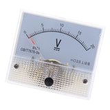 Max 85C1 DC Rectangle Ammeter Amp Current Tester Analog Panel Voltmeter 0-20 V
