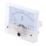 Max 85C1 DC Rectangle Ammeter Amp Current Tester Analog Panel Voltmeter 0-20 V