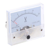 Max 85C1 DC Rectangle Ammeter Amp Current Tester Analog Panel Voltmeter 0-20 V
