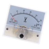 Max 85C1 DC Rectangle Ammeter Amp Current Tester Analog Panel Voltmeter 0-50 V